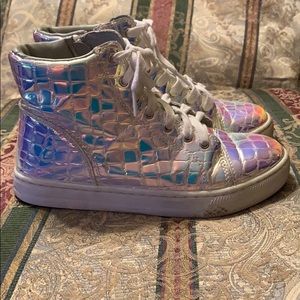 holo croc high top sneaker